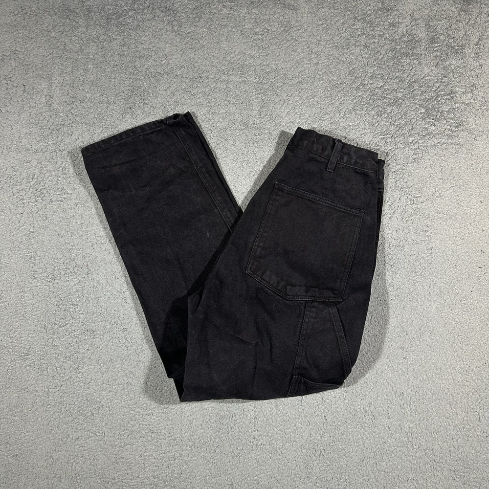 J. Galt Black Denim Cargo Pants Teens Size Medium #2761